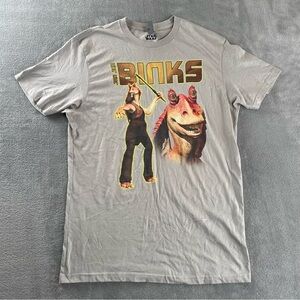 Star Wars Jar Jar Binks T Shirt Movie Retro Fantasy Space Character Men’s M